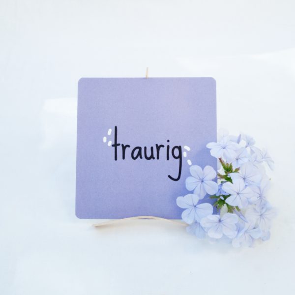 fühlbar-Karte: traurig fühlbar - 49 Karten für Therapie, Coaching & Beratung
